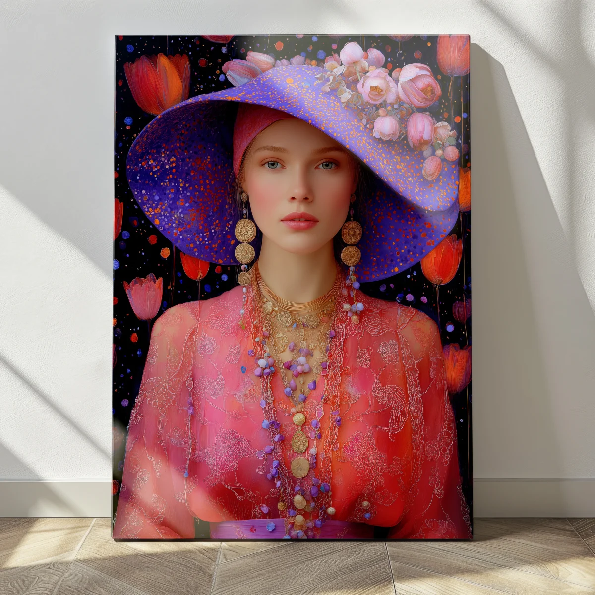 Lady in Purple Hat