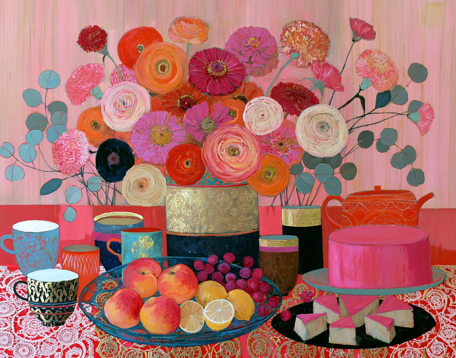 Still Life in Red Tones