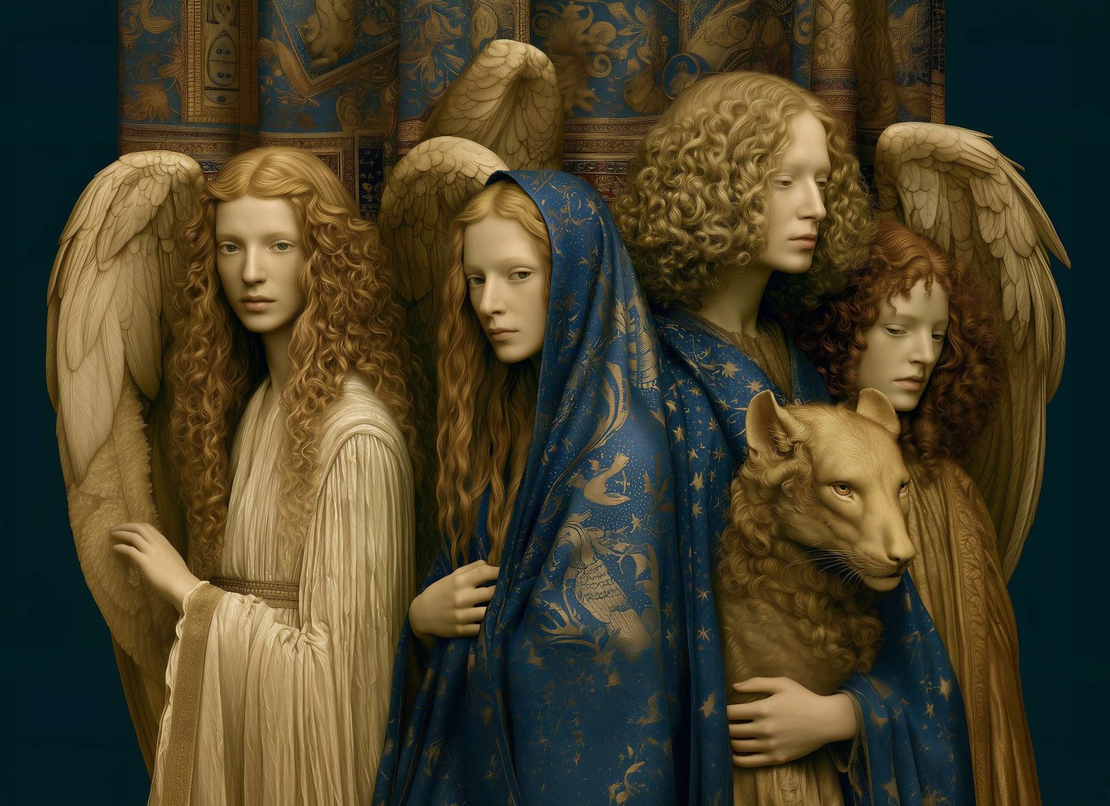 Angels with Lion