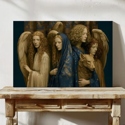Angels with Lion