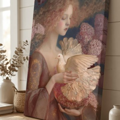 Girl with a Dove