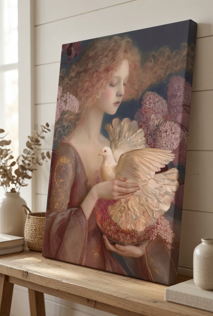 Girl with a Dove