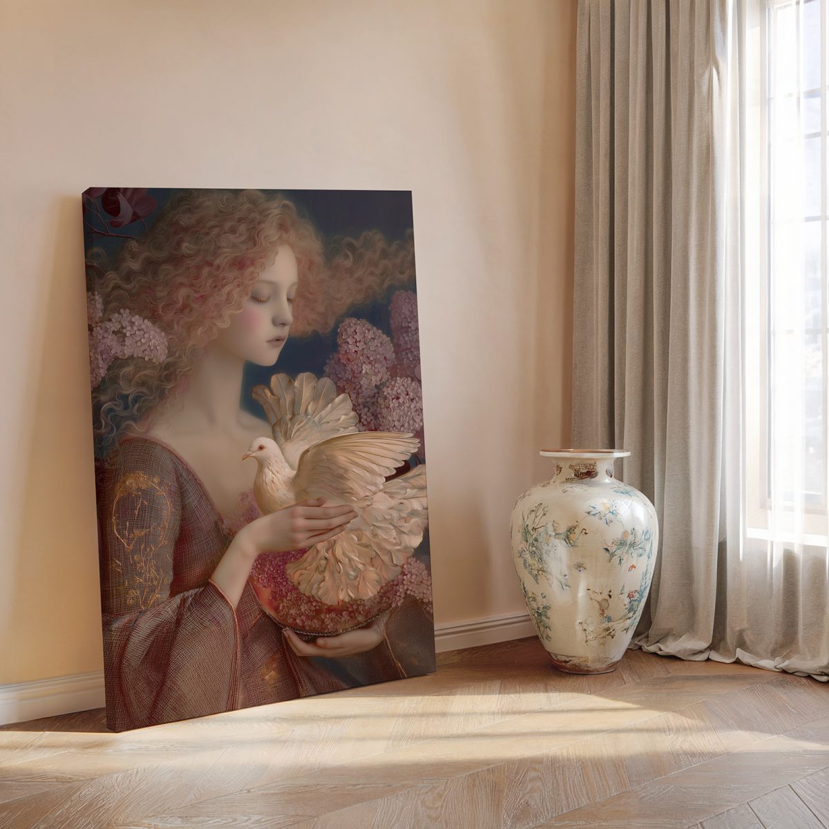 Girl with a Dove