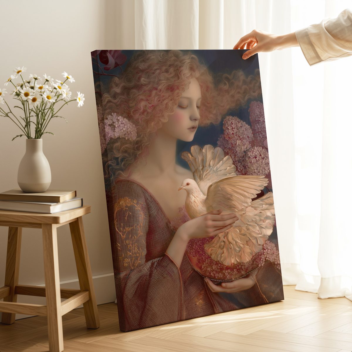 Girl with a Dove