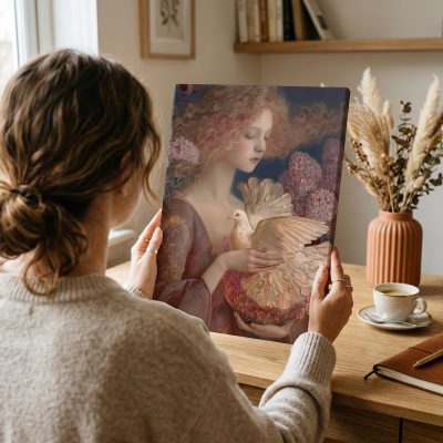 Girl with a Dove