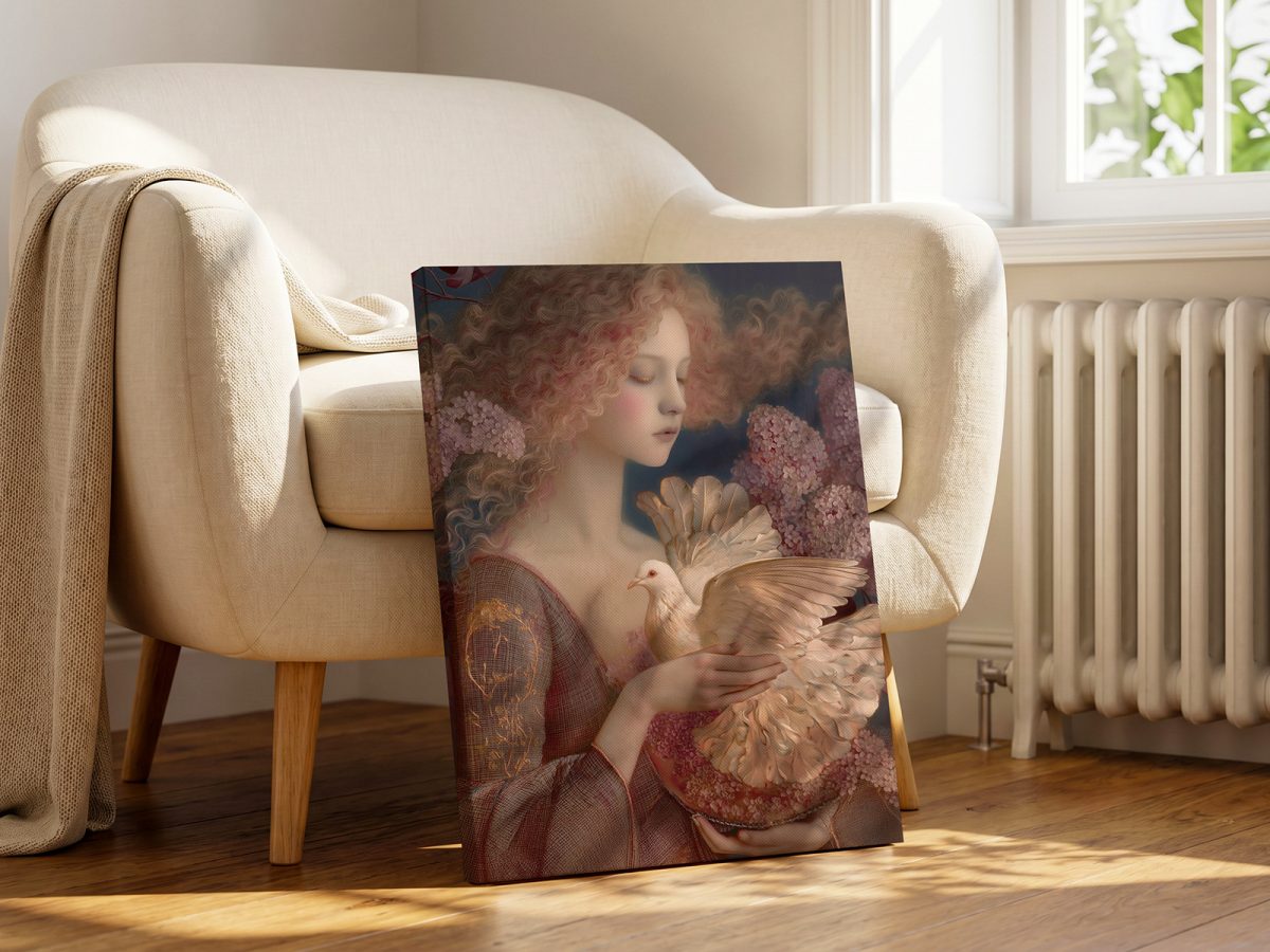 Girl with a Dove
