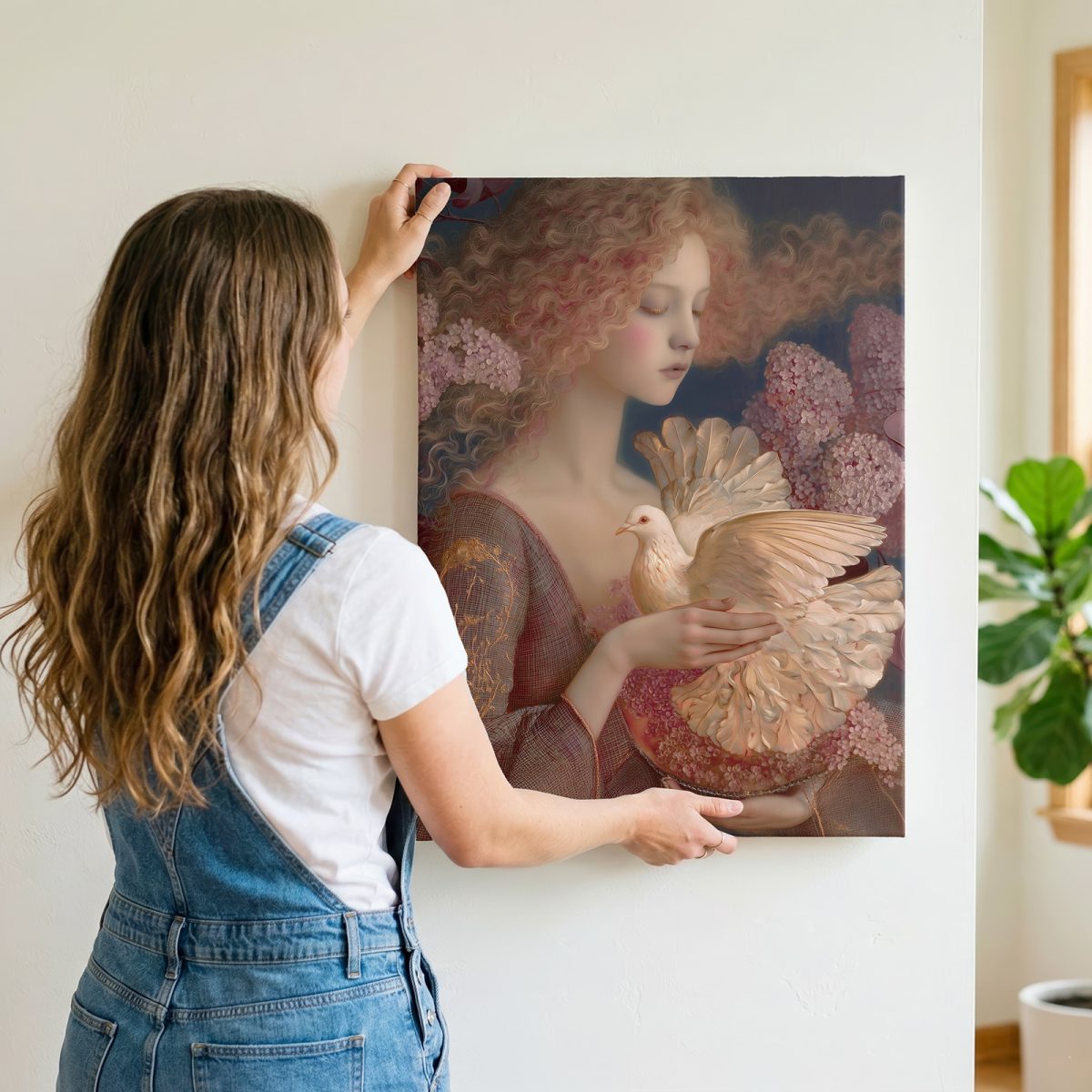 Girl with a Dove