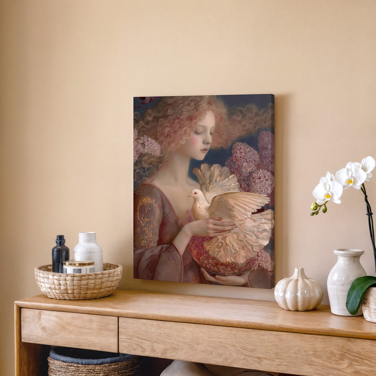 Girl with a Dove