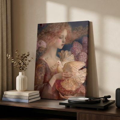 Girl with a Dove