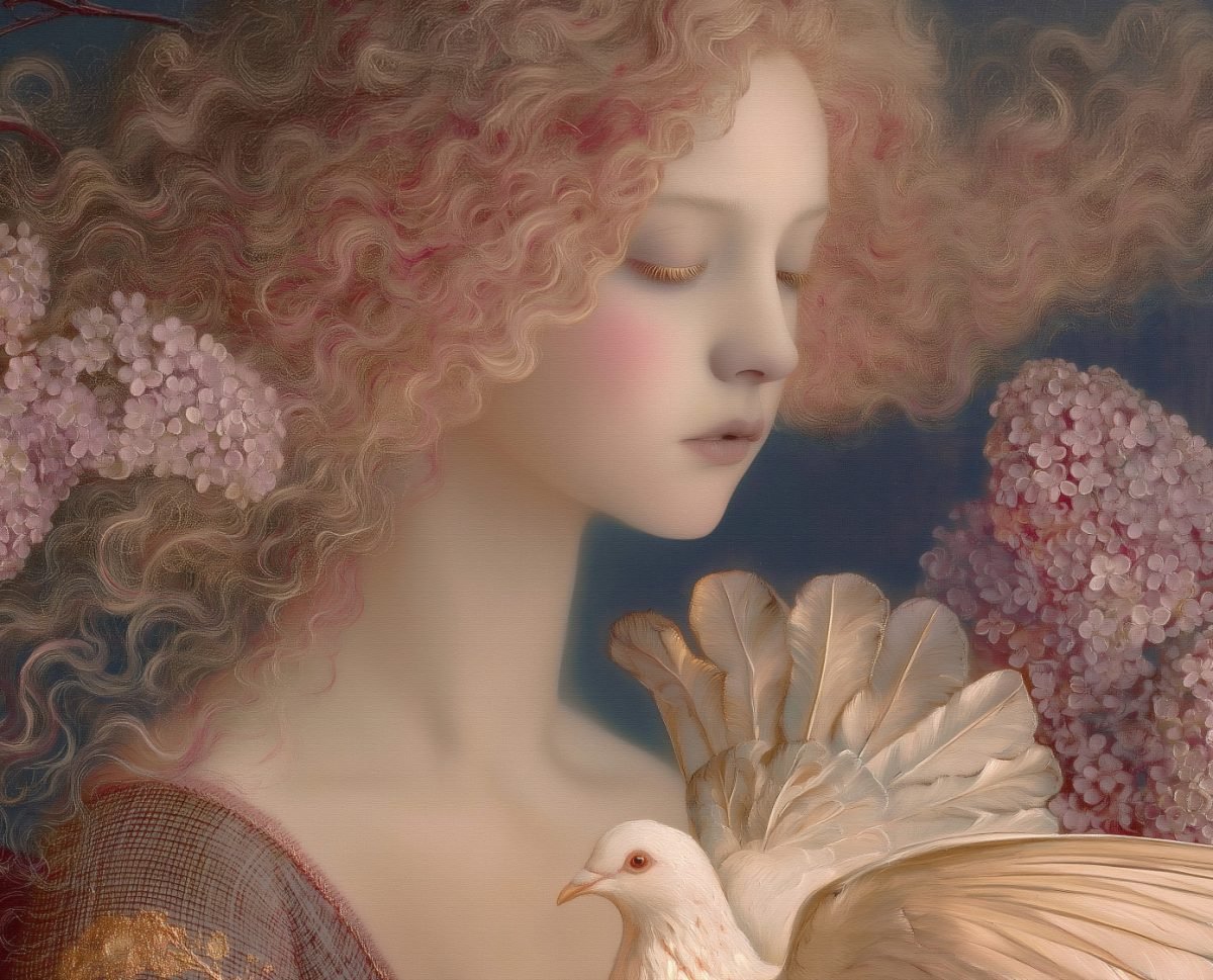 Girl with a Dove