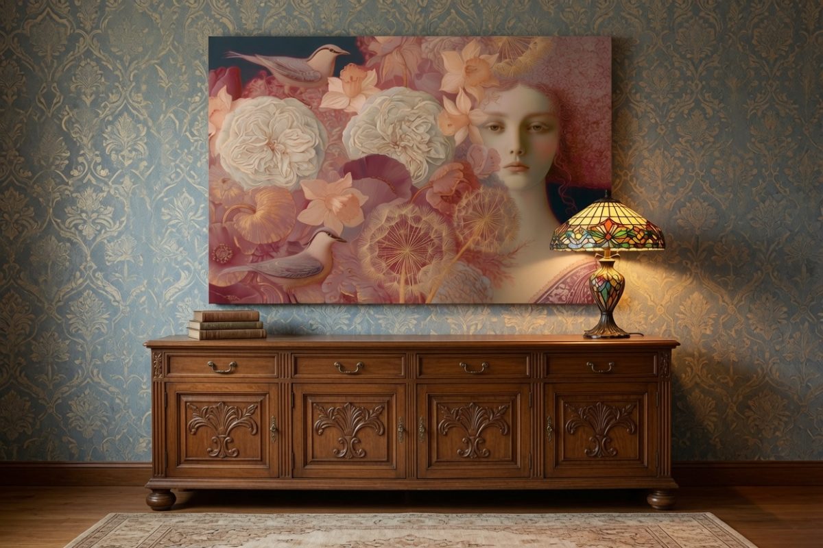 c&a_girl-02_hr_3x2_damask_sideboard_mu The Dandelion Hour