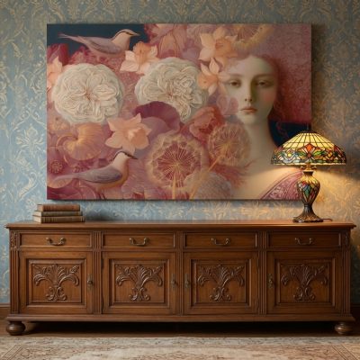 c&a_girl-02_hr_3x2_damask_sideboard_mu The Dandelion Hour