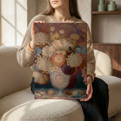 c&a_vr_floral-02_vr_2x3_neutral_sofa_mu A Bouquet of Wishes
