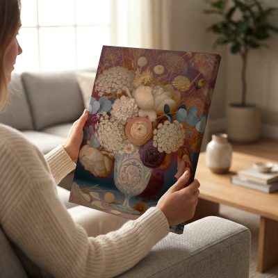 c&a_vr_floral-02_vr_4x5_neutral_sofa_mu A Bouquet of Wishes