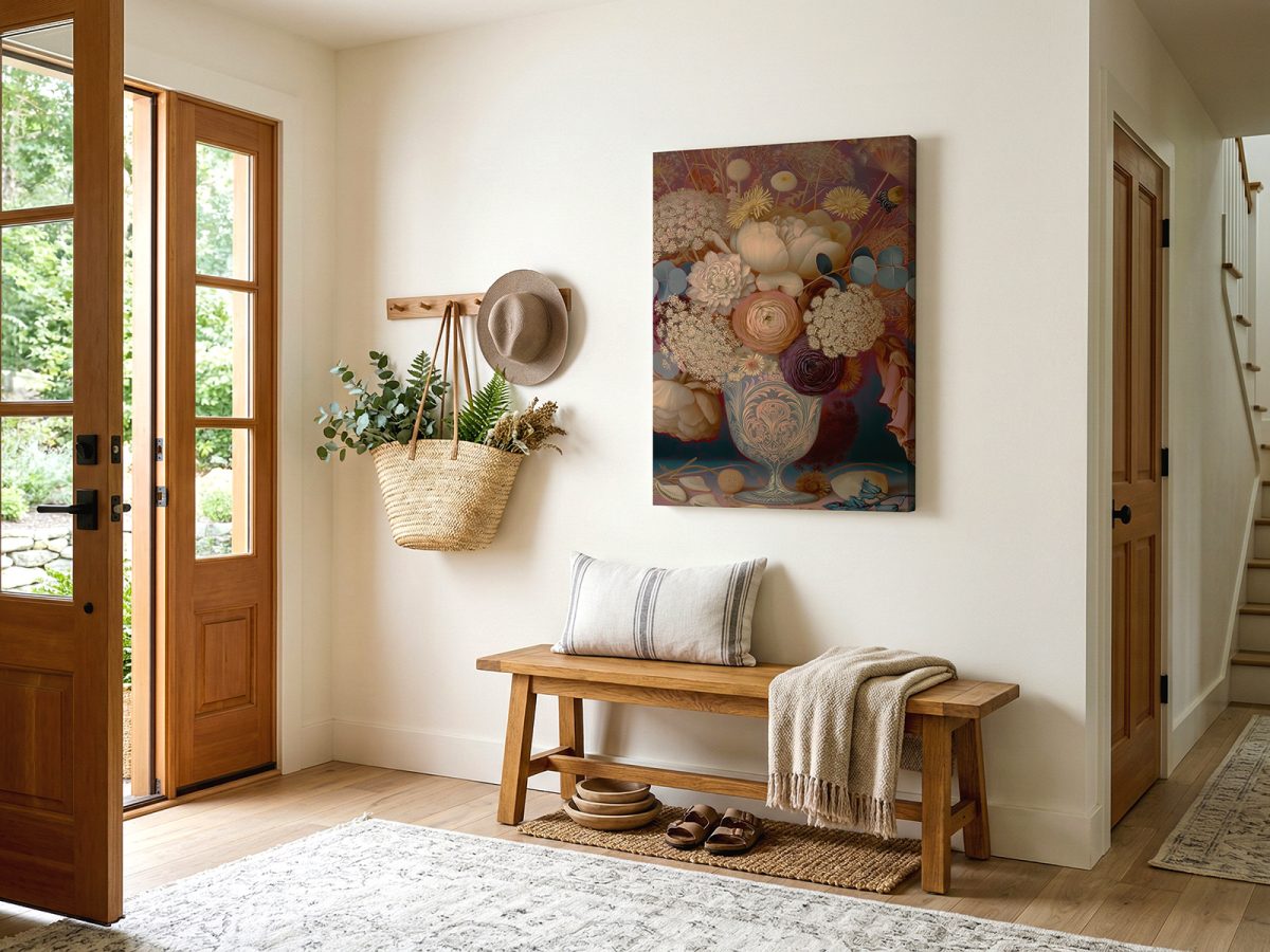 c&a_vr_floral-02_vr_5x7_neutral_hallway_mu A Bouquet of Wishes