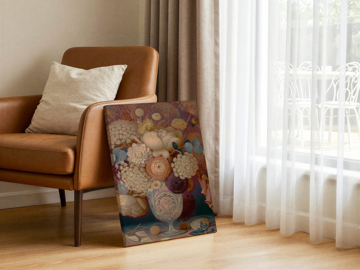 c&a_vr_floral-02_vr_5x7_warm_armchair_mu A Bouquet of Wishes
