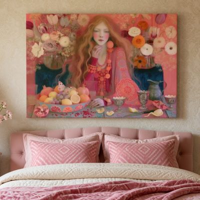 magenta morning_beige bedroom_mu Magenta Morning
