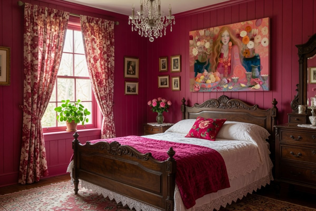 magenta morning_raspb bedroom_mu Magenta Morning