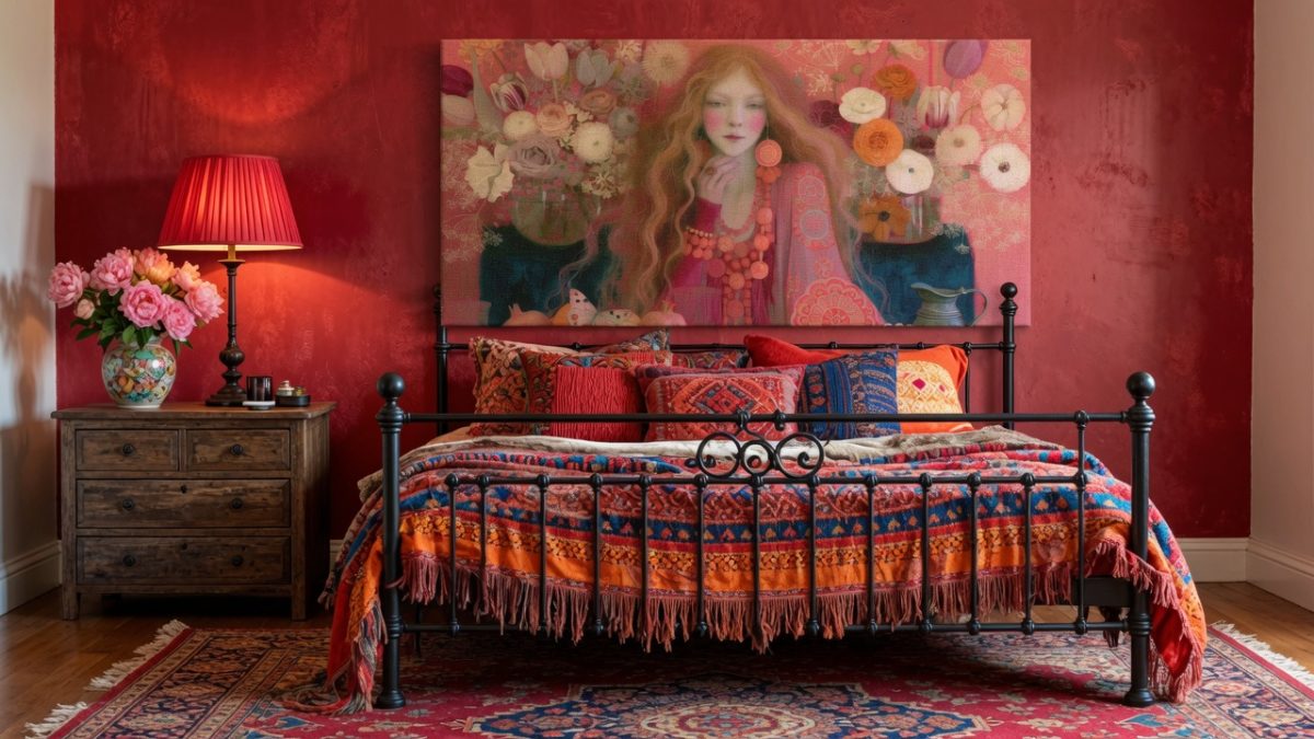 magenta morning_red bedroom_mu Magenta Morning