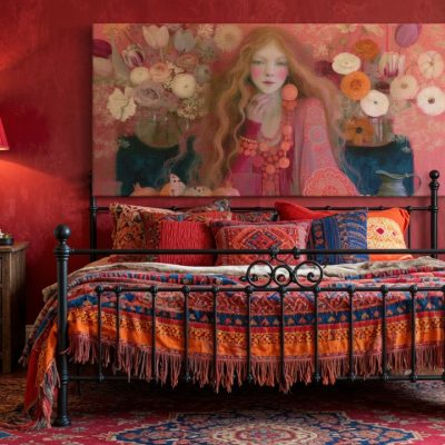 magenta morning_red bedroom_mu Magenta Morning