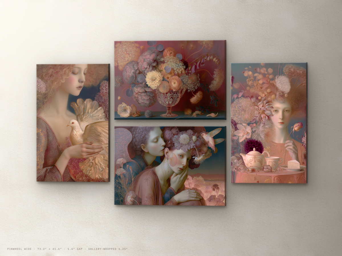 Pinwheel Wide — Gallery Wall Set of 4