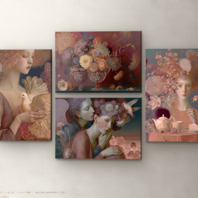Pinwheel Wide — Gallery Wall Set of 4